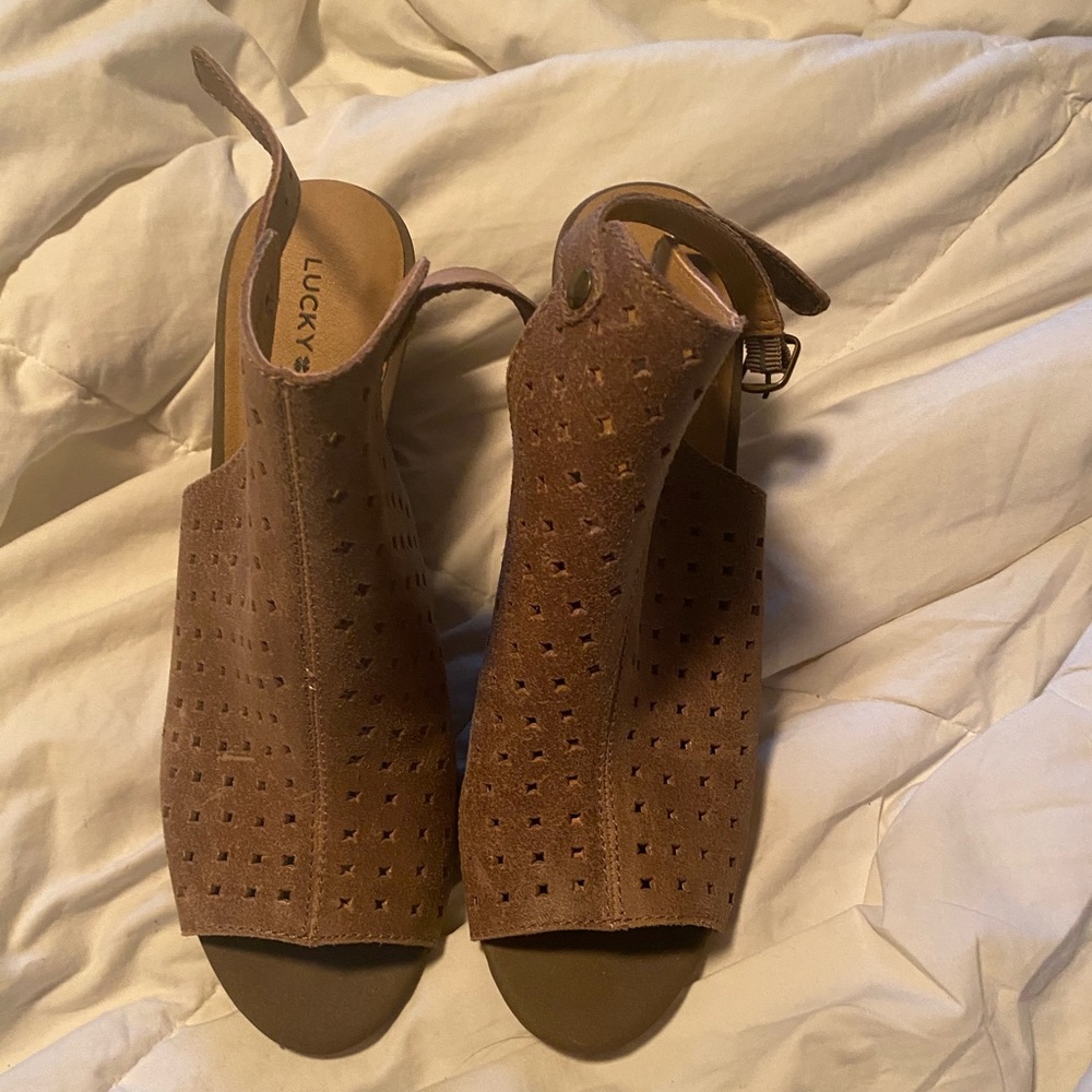 Lucky Brand Wedge Open Toe Shoes